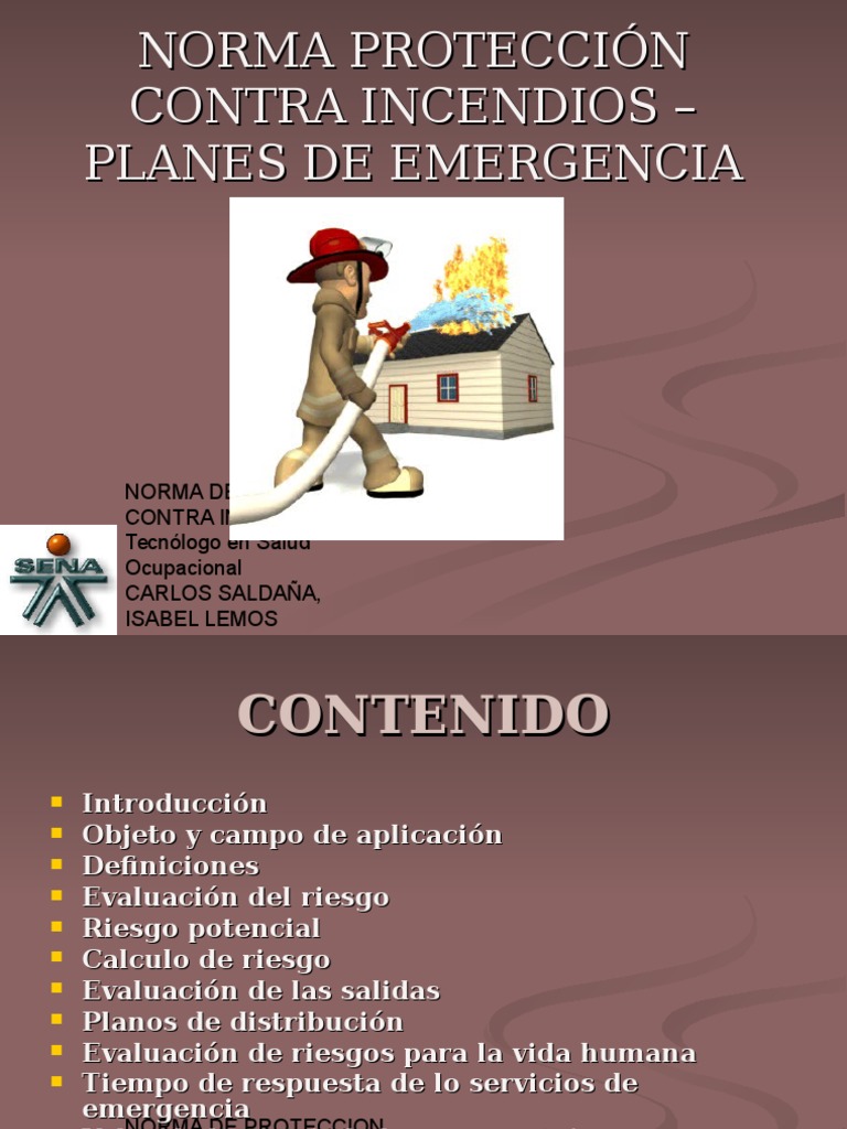 1[1].Norma de Proteccion Contra Incendios | Bombero | Incendios