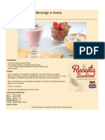 Receitas Saudaveis Frozen Iogurte de Morango e Aveia