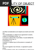 Legality of Object