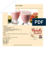 Receitas Saudaveis Smoothie de Goiaba e Aveia