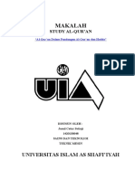 Makalah Qur'an Dan SAINS