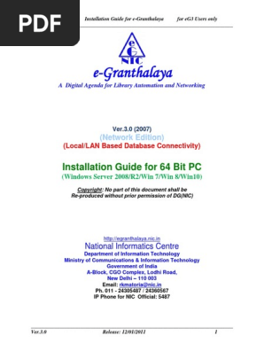 e granthalaya 3.0 software