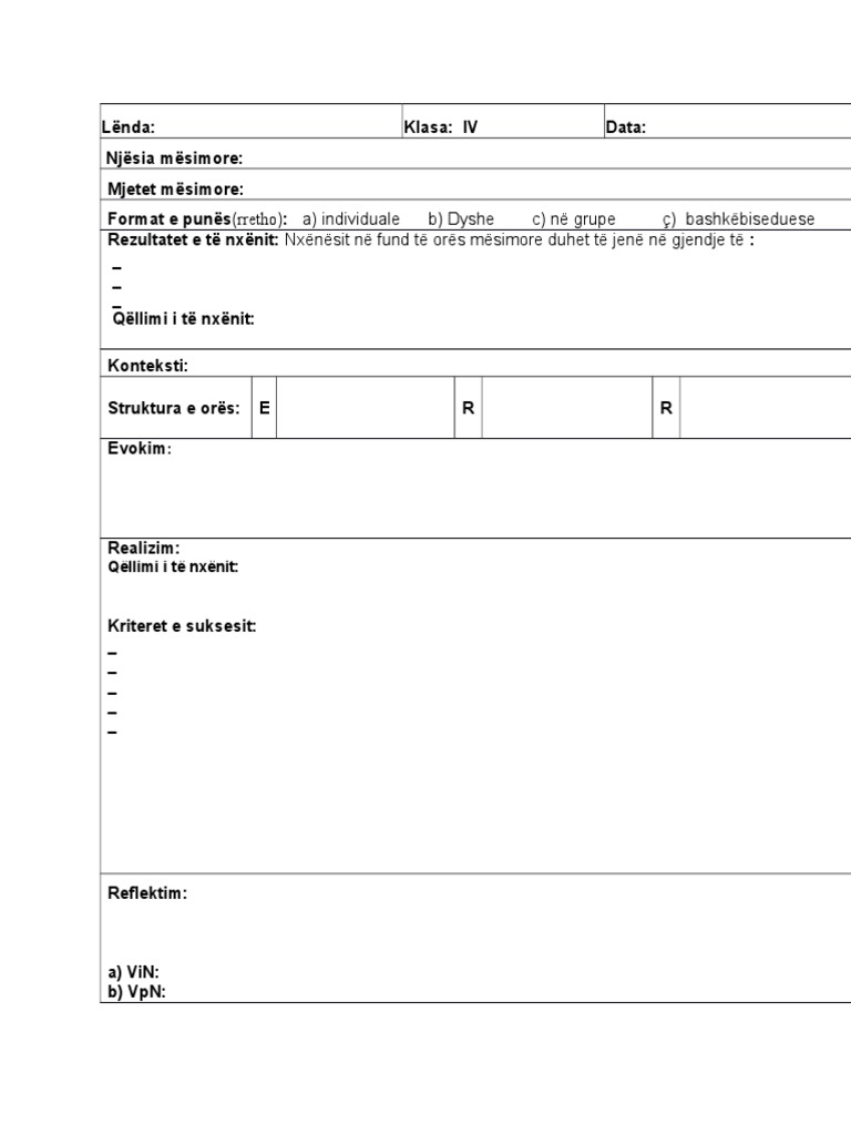Plani Ditor | PDF