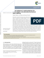 Recent Advances in Semiconductors for Photocatalitic and Photoelectrochemical Water Splitting