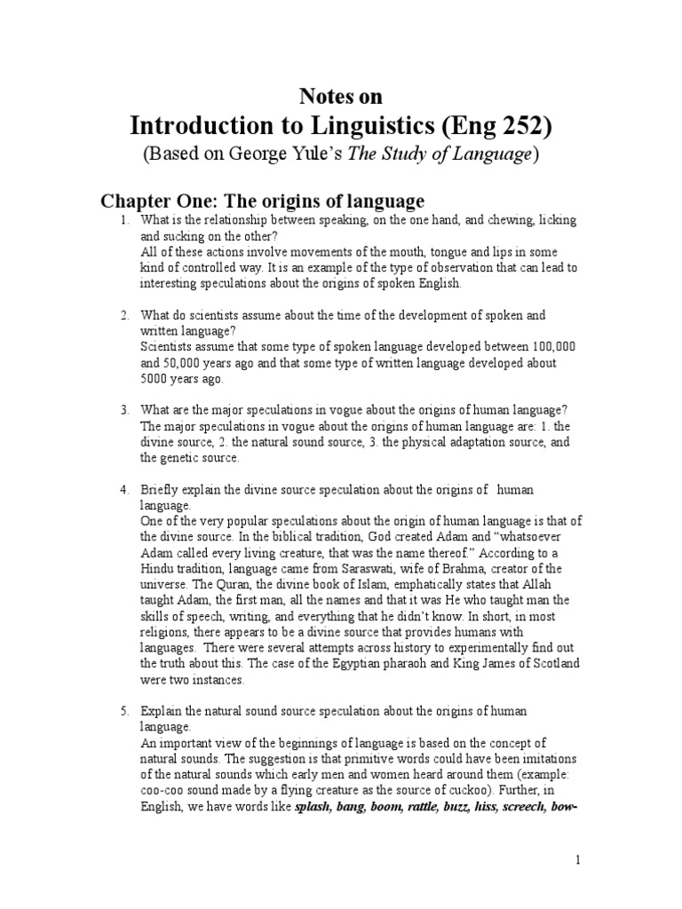 Origins of Human Language Theories | PDF | Syllable | Phoneme