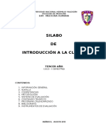 Silabo de Introducción A La Clinica 2015