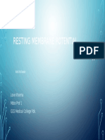 Resting Membrane Potential: Love Khanna Mbbs Prof 1 GGS Medical College FDK