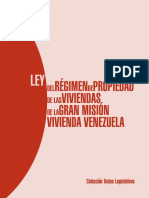 Ley Del Régimen de Propiedad de Las Viviendas de La Gran Misión Vivienda Venezuela