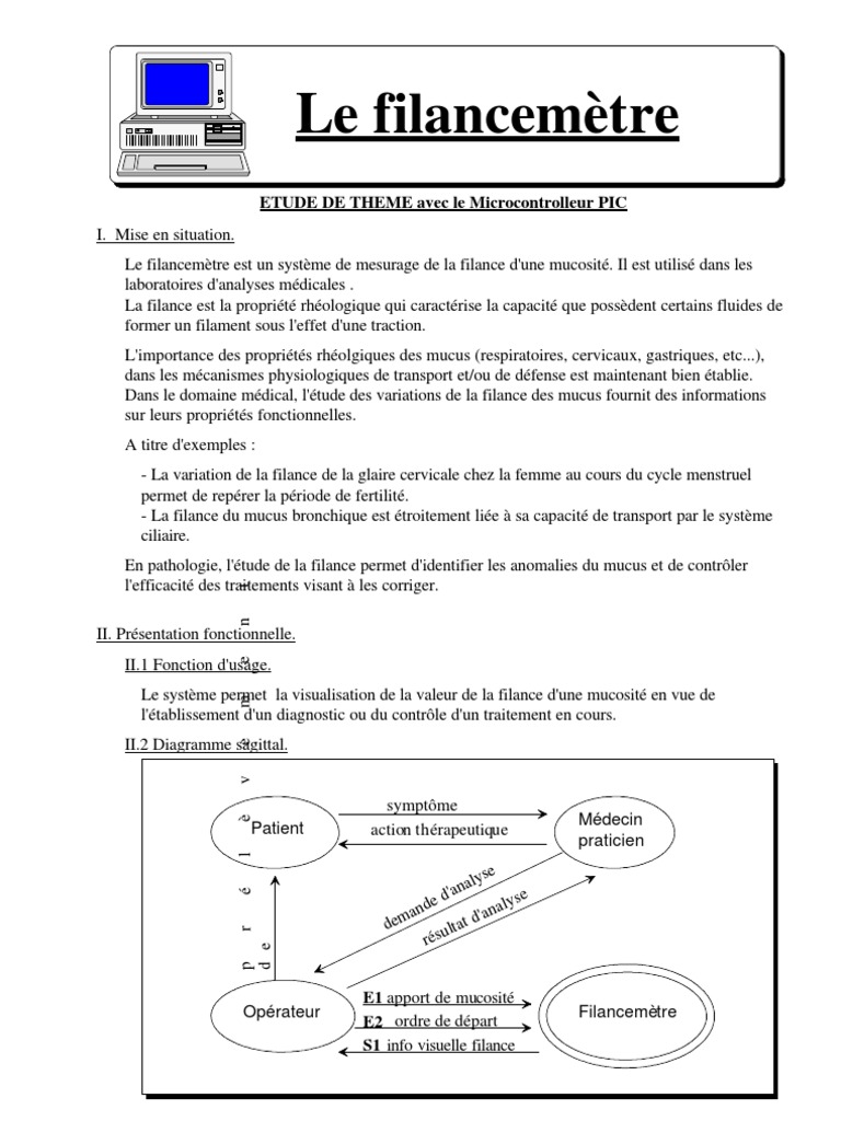 Mesure de la filance avec PIC | PDF | Programme informatique ...