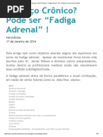 Cansaço Crônico_ Pode Ser “Fadiga Adrenal” ! _ Dr