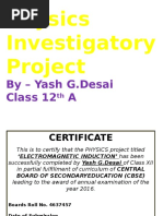 Download Physics Investigatory Project on EMI by Ron the scholar SN297178389 doc pdf