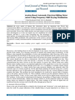 PLC Based Automatic Electrical Billing Meter and Power Supply Control Using Frequency Shift Keying Modulation