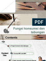 Konsumsi Dan Tabungan