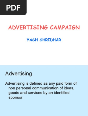 Advertising Campaign