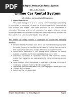 Download Online Car Rental System Project Report on PHP by FreeProjectzcom SN297187031 doc pdf