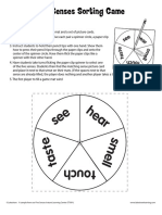 5 Senses Sorting Game