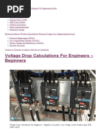 Voltage Drop Calculations For Engineers - Beginners