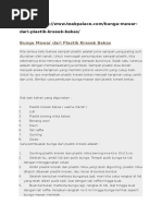 Koleksi Cara Membuat Bunga  Dari  Plastik Sampah Kumpulan 