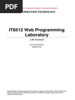 Web Programming Lab Manual