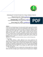 estimating the tire road friction force using a nonlinear observer