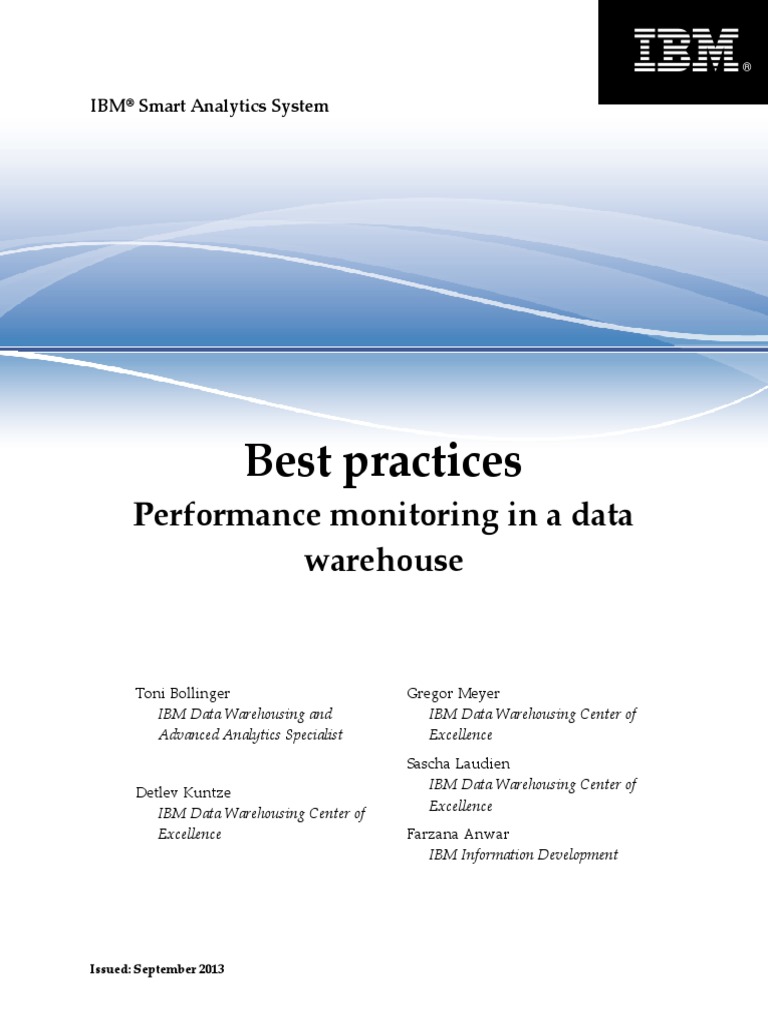 DB2BP Warehouse Performance Monitoring 0913 | PDF | Ibm Db2 | Central ...