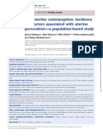 Intrauterine Contraception: Incidence and Factors Associated With Uterine Perforation-A Population-Based Study