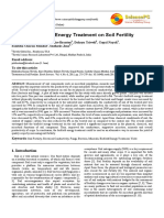 Biofield and Its Effect On Soil Fertility