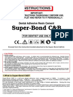 Superbond Instructions