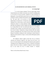 Dna Finger Printing and Criminal Justice Dr. Pradeep Singh : Reader, Law School, Banaras Hindu University, Varanasi