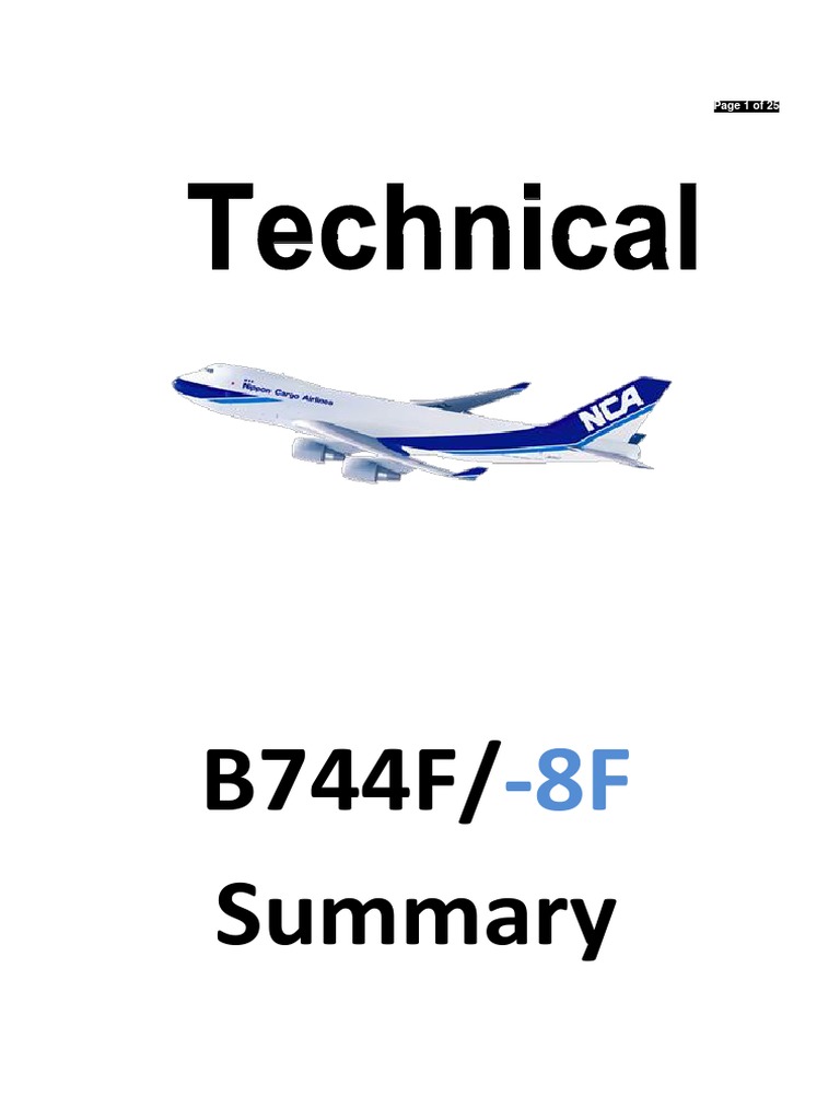 BOEING 747-400 機体整備マニュアル BOEING 747-400 機体整備マニュアル