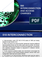 500 Interconnection and Access Charges