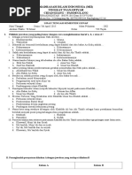 Soal Ski Kelas 7 Semester Genap