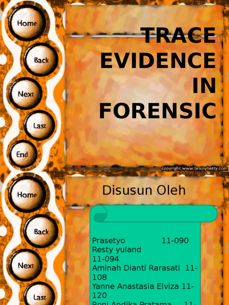 Trace Evidence | PDF