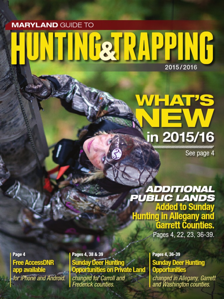 MARYLAND HUNTING GUIDE BOOK intelligence overview