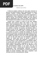 O Conceito Clássico Da Arte