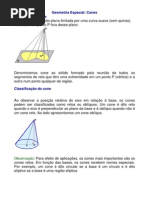 Matemática - Exercícios Resolvidos - Geometria Cones