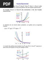 Matemática - Exercícios Resolvidos - Funções Exponenciais