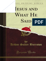 Jesus and What He Said