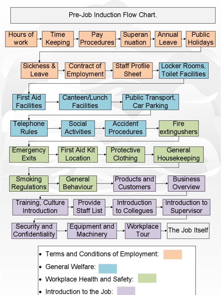 Induction Flow Chart Employment Labor