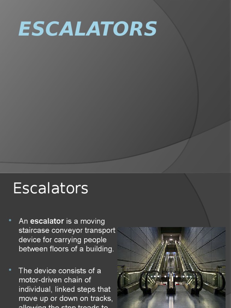 Understanding Escalator Mechanisms | PDF | Escalator | Stairs