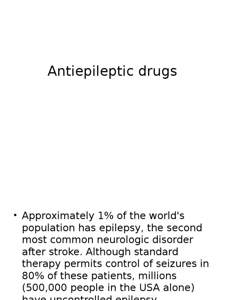 Antiepileptic Drugs | PDF | Epilepsy | Neurology