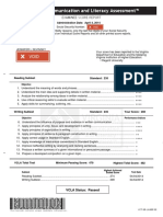 vcla score report