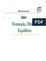 Demanda Oferta y Equilibrio Equilibrio