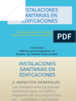 INSTALACIONES SANITARIAS EN EDIFICACIONES Faua UPAO