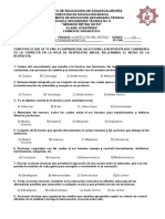 Examen de Diagnostico Primer Grado Tecnologias