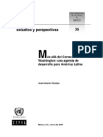 Mas Alla Del Consenso de Washington Una Agenda de Desarrollo Para América l