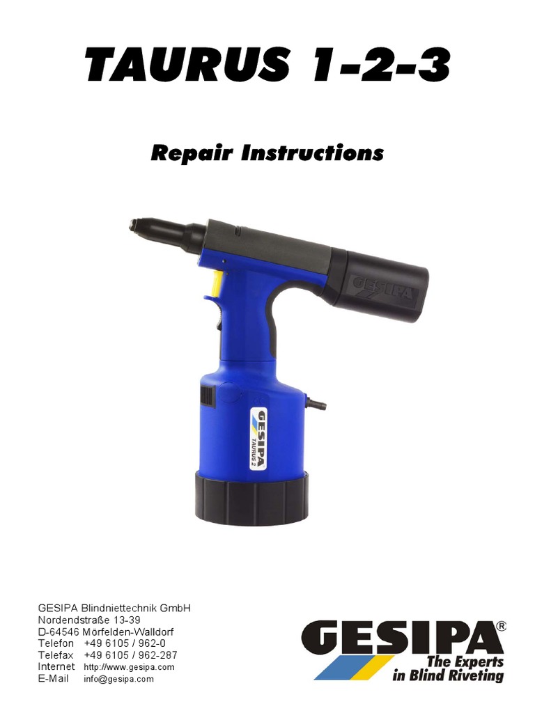 Repair Instructions Taurus | PDF | Cylinder (Engine) | Machines