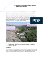 Criterios de Localizacion de La Planta de Tratamiento de Aguas Residuales La Enlozada