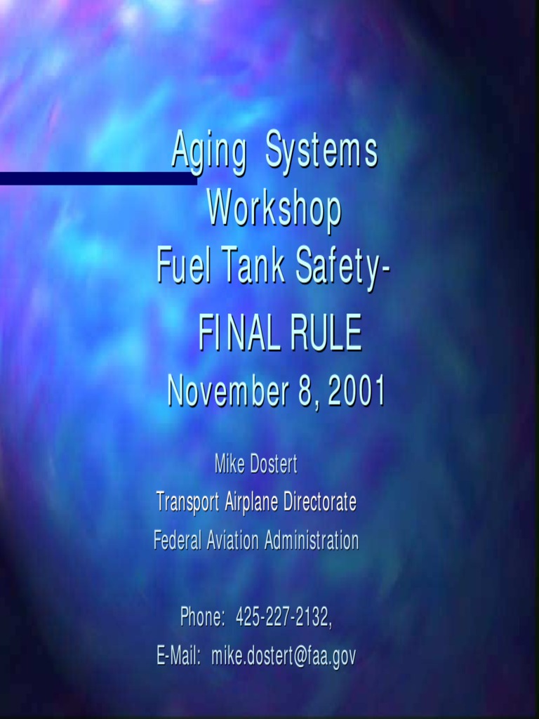 SFAR 88 Final Rule National Transportation Safety Board Federal