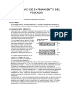 Velocidad de Enfriamiento Del Pescado